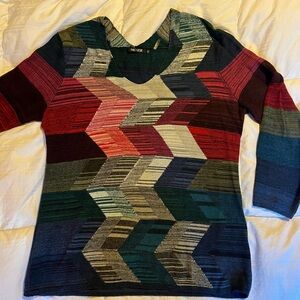 Nic & Zoe Petite cotton blend sweater tunic size M